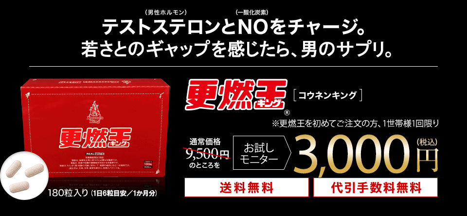 更燃王 お試しモニター